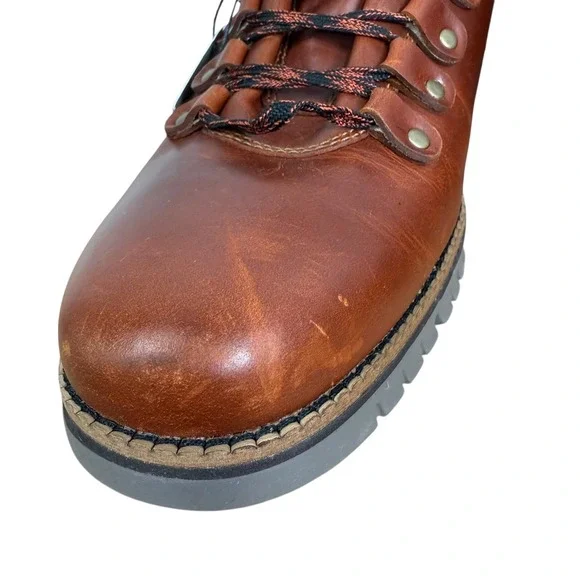 Cole Haan Mens Zeroground Brown Leather Lace Up Waterproof Hiking Boots Size 9M - Picture 6 of 8